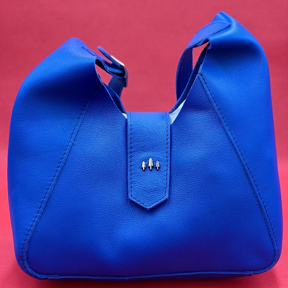 Elegant Portland Leather Astro Blue Flora Women's Bag New - Picture 4 of 9